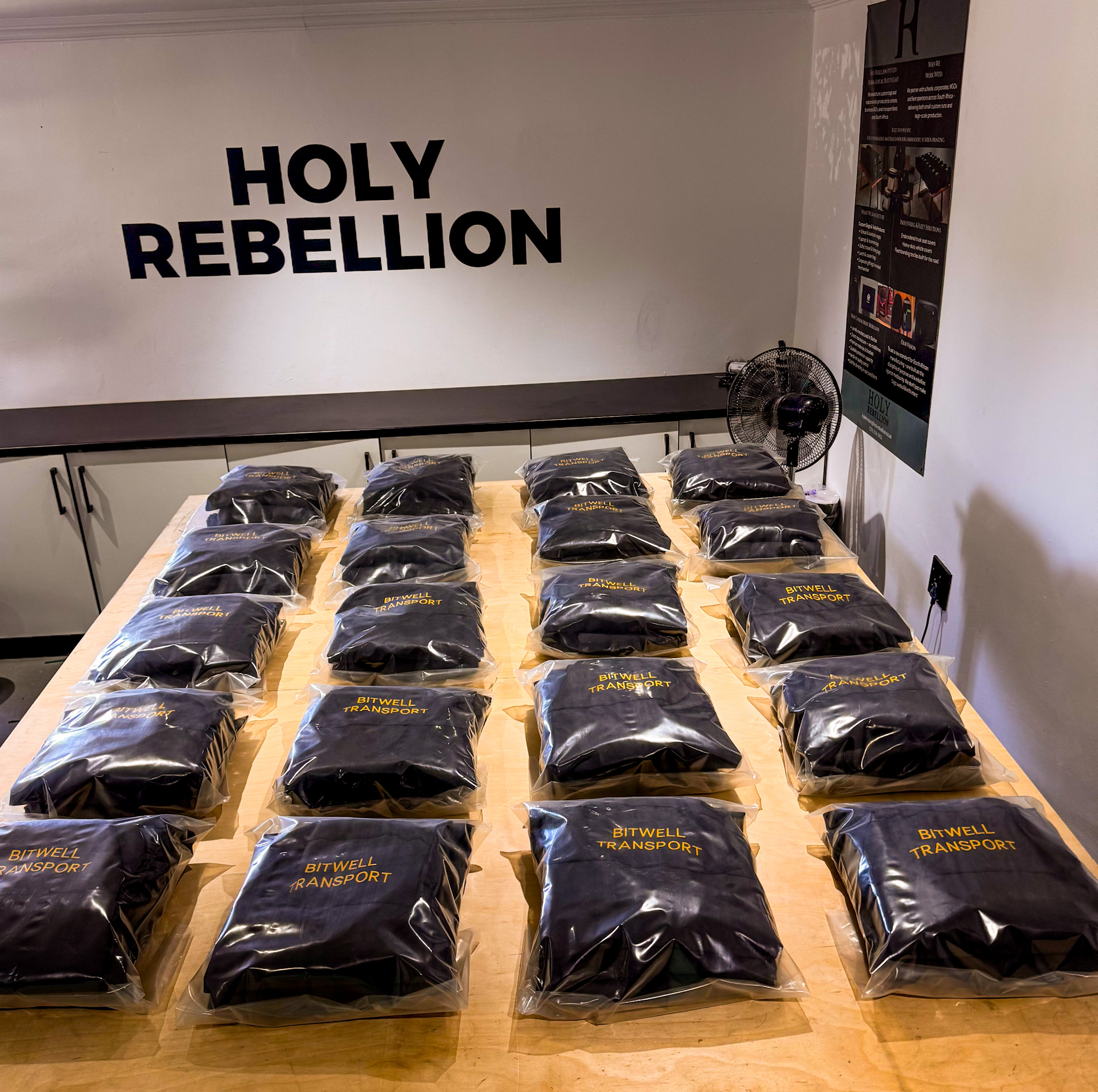 Mercedes MP3 truck seat covers manufactured by Holy Rebellion